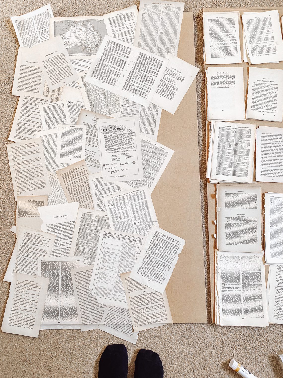 DIY BOOK PAGE WALL Making Home Matter