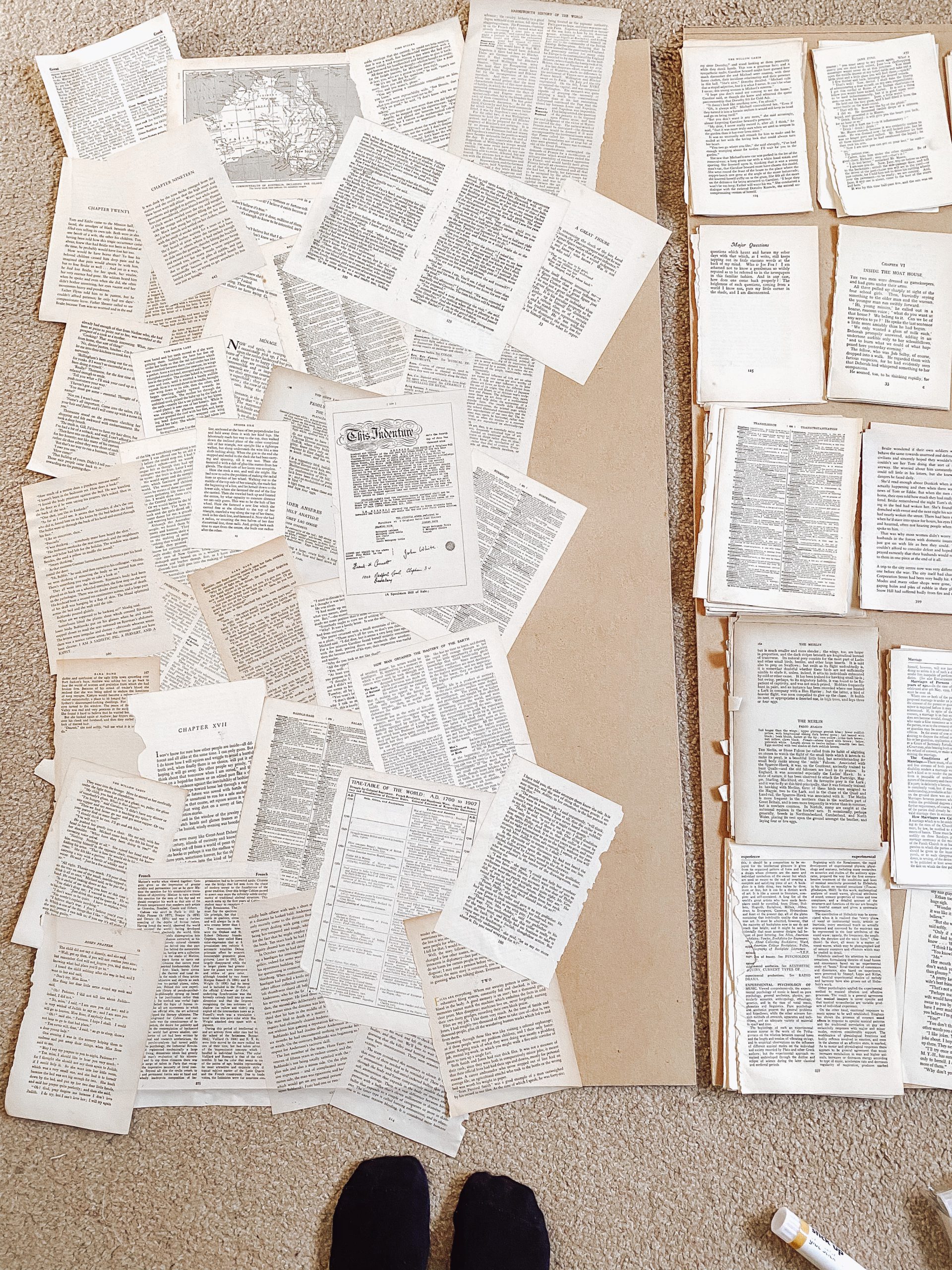 DIY BOOK PAGE WALL Making Home Matter